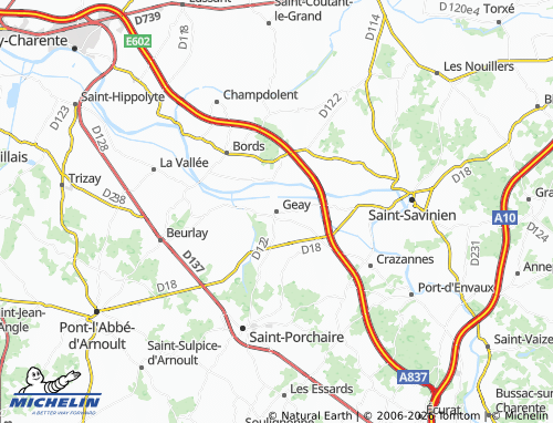 Mapa MICHELIN Geay - ViaMichelin