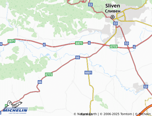 MICHELIN-Landkarte Slivenski mineralni bani - ViaMichelin