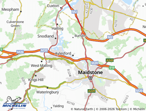 Carte MICHELIN Aylesford - ViaMichelin