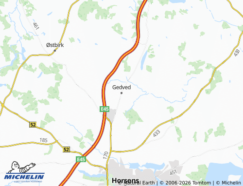 Mappa MICHELIN Gedved - ViaMichelin