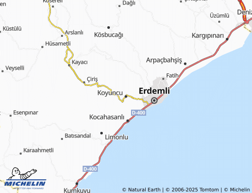 MICHELIN Koyuncu map - ViaMichelin