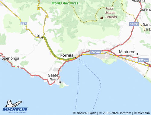 Mappa MICHELIN Formia - ViaMichelin