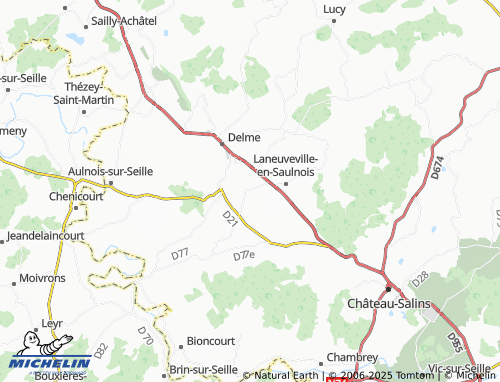 MICHELIN Oriocourt map - ViaMichelin