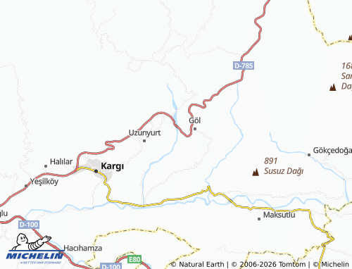 MICHELIN Pelitözü map - ViaMichelin