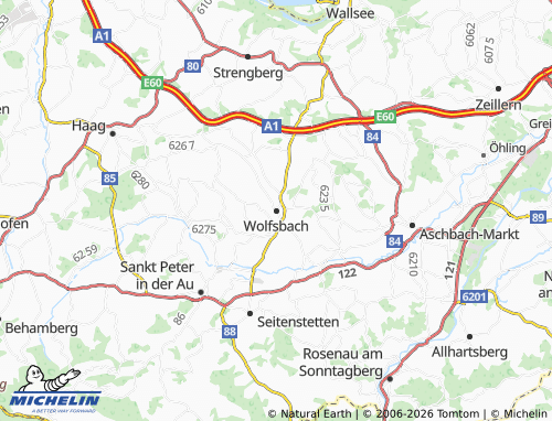 Mappa MICHELIN Wolfsbach - ViaMichelin
