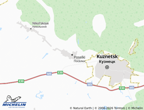 MICHELIN-Landkarte Poselki - ViaMichelin
