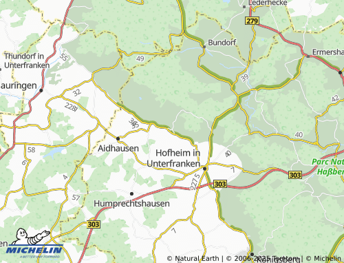 MICHELIN-Landkarte Friesenhausen - ViaMichelin