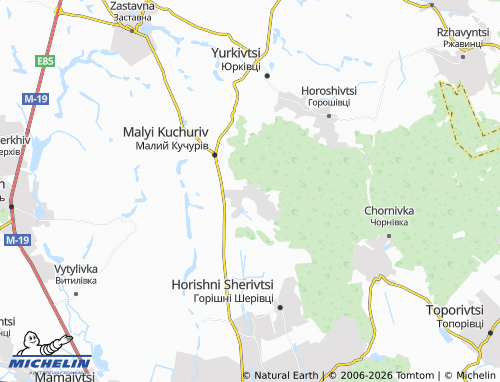 Mappa MICHELIN Vaslovivtsi - ViaMichelin