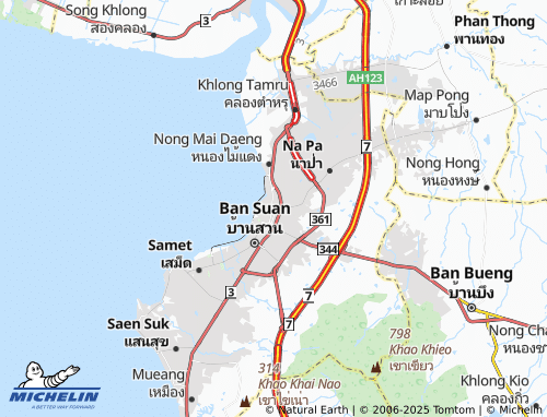 MICHELIN Ban Khot map - ViaMichelin