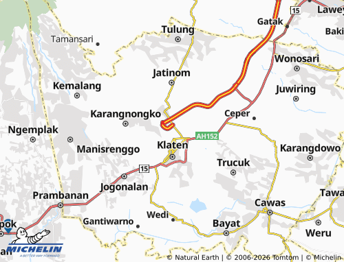 Carte MICHELIN Jebugan - ViaMichelin