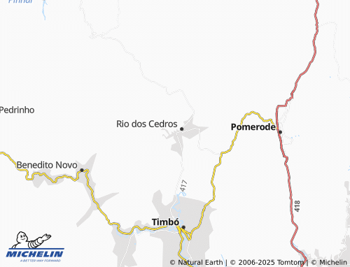 MICHELIN Divinéia map - ViaMichelin