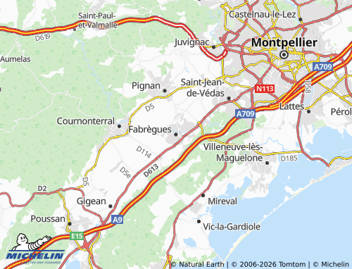Mappa MICHELIN Fabrègues - ViaMichelin