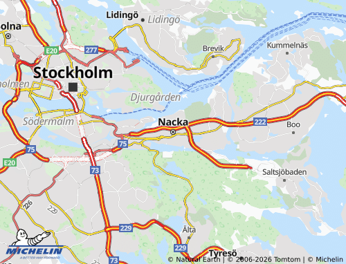 MICHELIN Nacka map - ViaMichelin