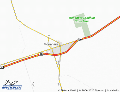 Mappa MICHELIN Monahans - ViaMichelin