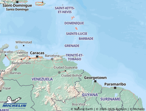 Mappa MICHELIN Trinidad e Tobago - ViaMichelin