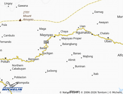 MICHELIN Langayan map - ViaMichelin