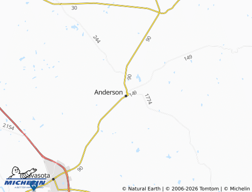 Carte MICHELIN Anderson - ViaMichelin
