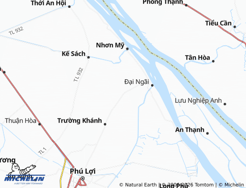 Mapa MICHELIN Hậu Thạnh - ViaMichelin