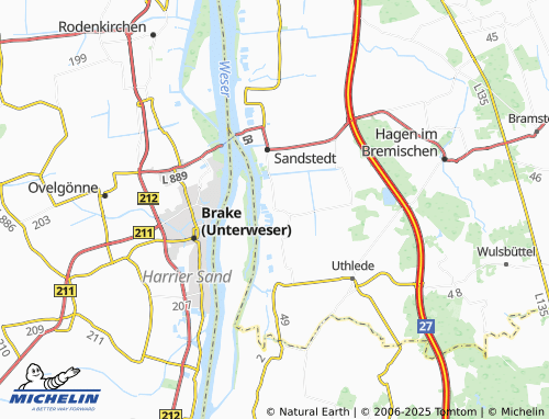 MICHELIN-Landkarte Offenwarden - ViaMichelin