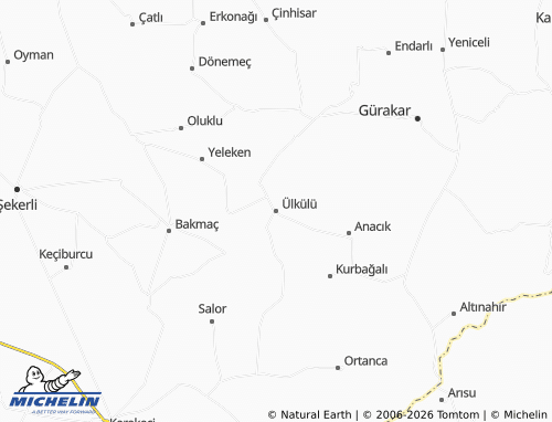 Carte MICHELIN Ülkülü - ViaMichelin