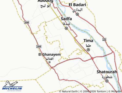 Mappa MICHELIN Koum Sa'eed al-Gharbi - ViaMichelin