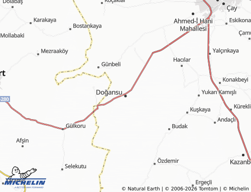 MICHELIN Doğansu map - ViaMichelin
