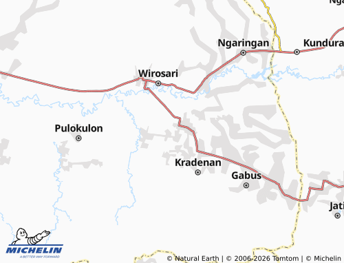 MICHELIN-Landkarte Grabagan - ViaMichelin
