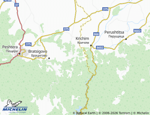 MICHELIN Zhrebichko map - ViaMichelin