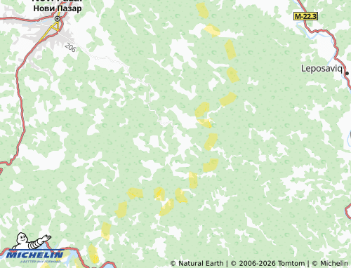 Carte MICHELIN Rajetiće - ViaMichelin