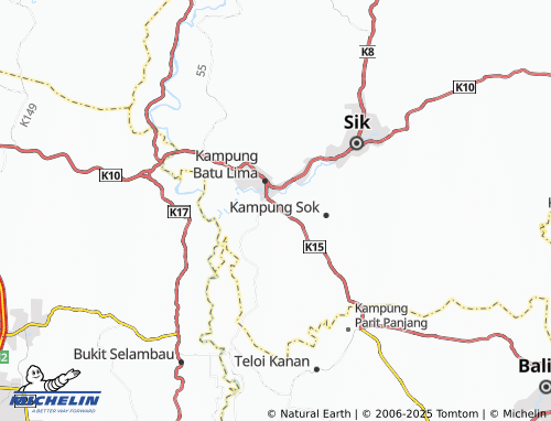 MICHELIN-Landkarte Kampung Merbau Kudong - ViaMichelin