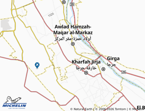 Mappa MICHELIN Naj' Rashwan - ViaMichelin