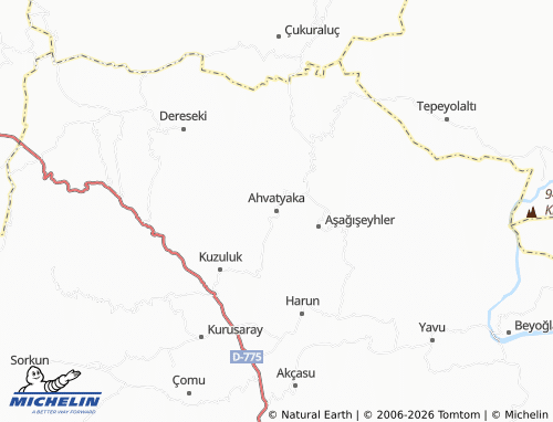 MICHELIN Ahvatyaka map - ViaMichelin