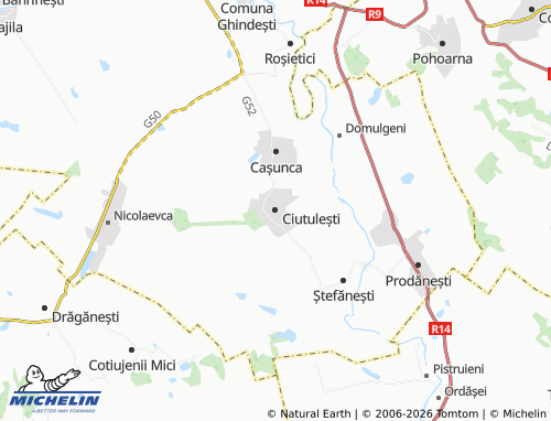 MICHELIN-Landkarte Ciutulești - ViaMichelin