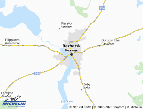 MICHELIN Bezhetsk map - ViaMichelin