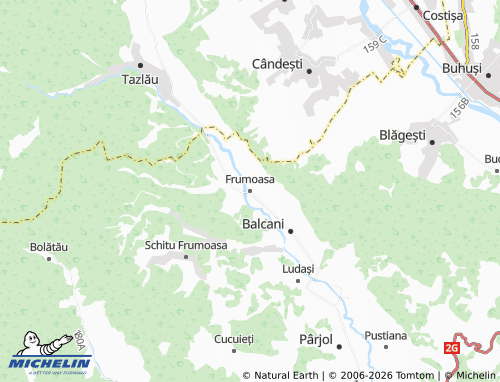 MICHELIN Frumoasa map - ViaMichelin