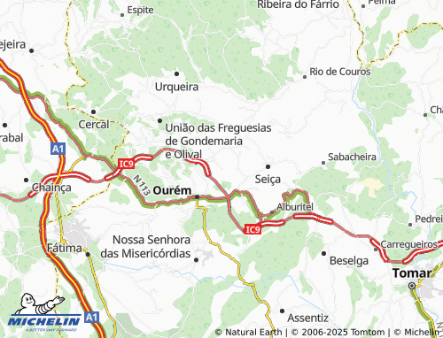 MICHELIN-Landkarte Vale Travesso - ViaMichelin