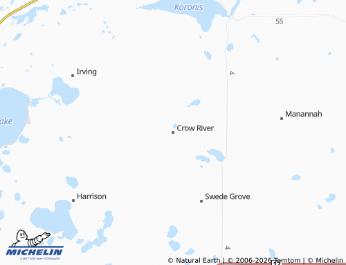 Mappa MICHELIN Crow River - ViaMichelin