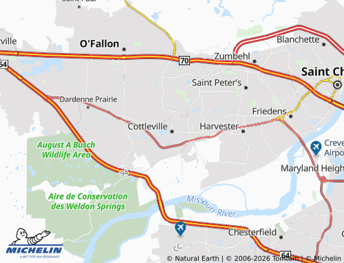 Mappa MICHELIN Cottleville - ViaMichelin