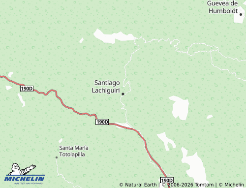 Mappa MICHELIN Santiago Lachiguiri - ViaMichelin