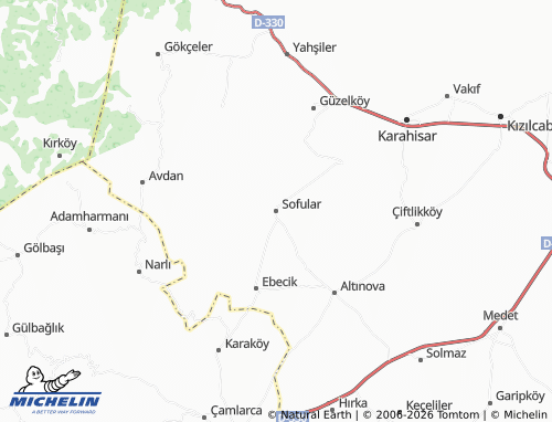 MICHELIN Sofular map - ViaMichelin