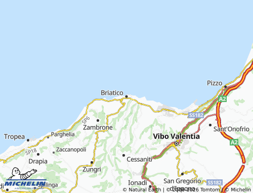 MICHELIN Briatico map - ViaMichelin