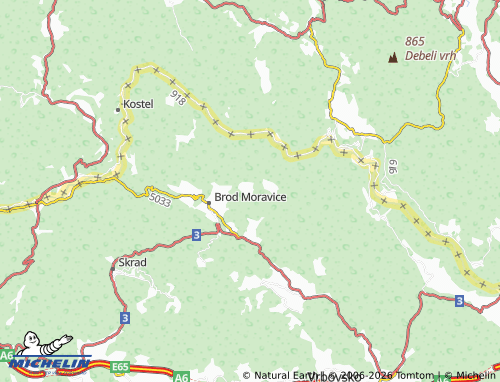 Mapa MICHELIN Velike Drage - ViaMichelin