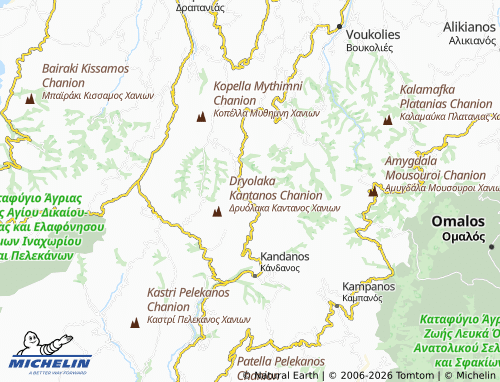 Mappa MICHELIN Pano Floria - ViaMichelin