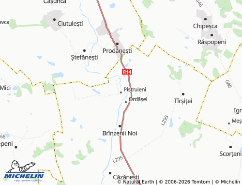 Mapa MICHELIN Pistruieni - ViaMichelin