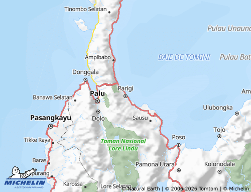 MICHELIN Parigi Moutong map - ViaMichelin