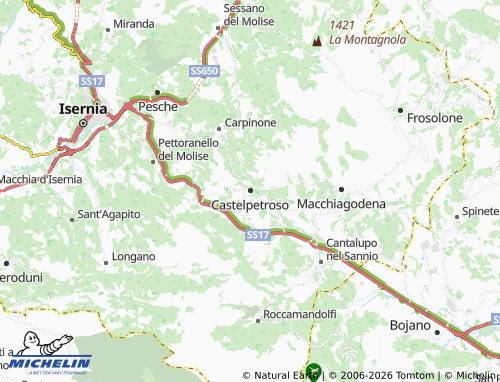 Mapa MICHELIN Castelpetroso - ViaMichelin