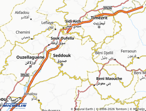 Carte MICHELIN M'Ssisna - ViaMichelin