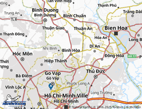 MICHELIN Bình Hòa map - ViaMichelin