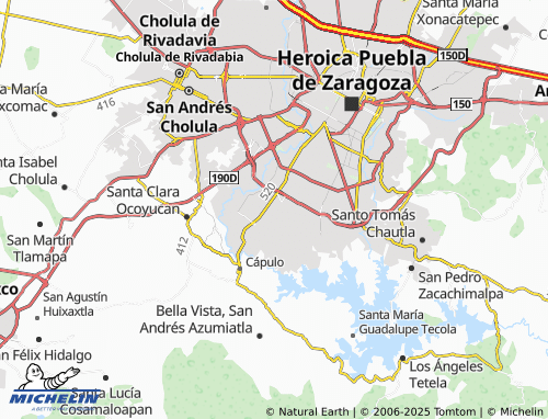Mappa MICHELIN Guadalupe Hidalgo - ViaMichelin