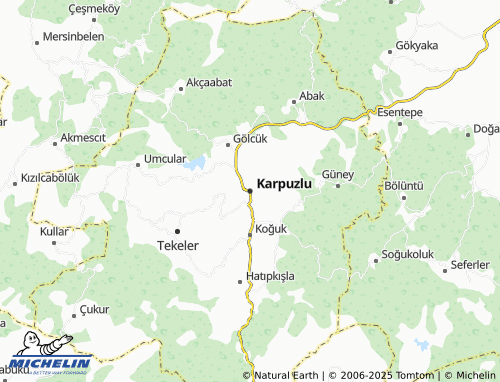 MICHELIN Karpuzlu map - ViaMichelin